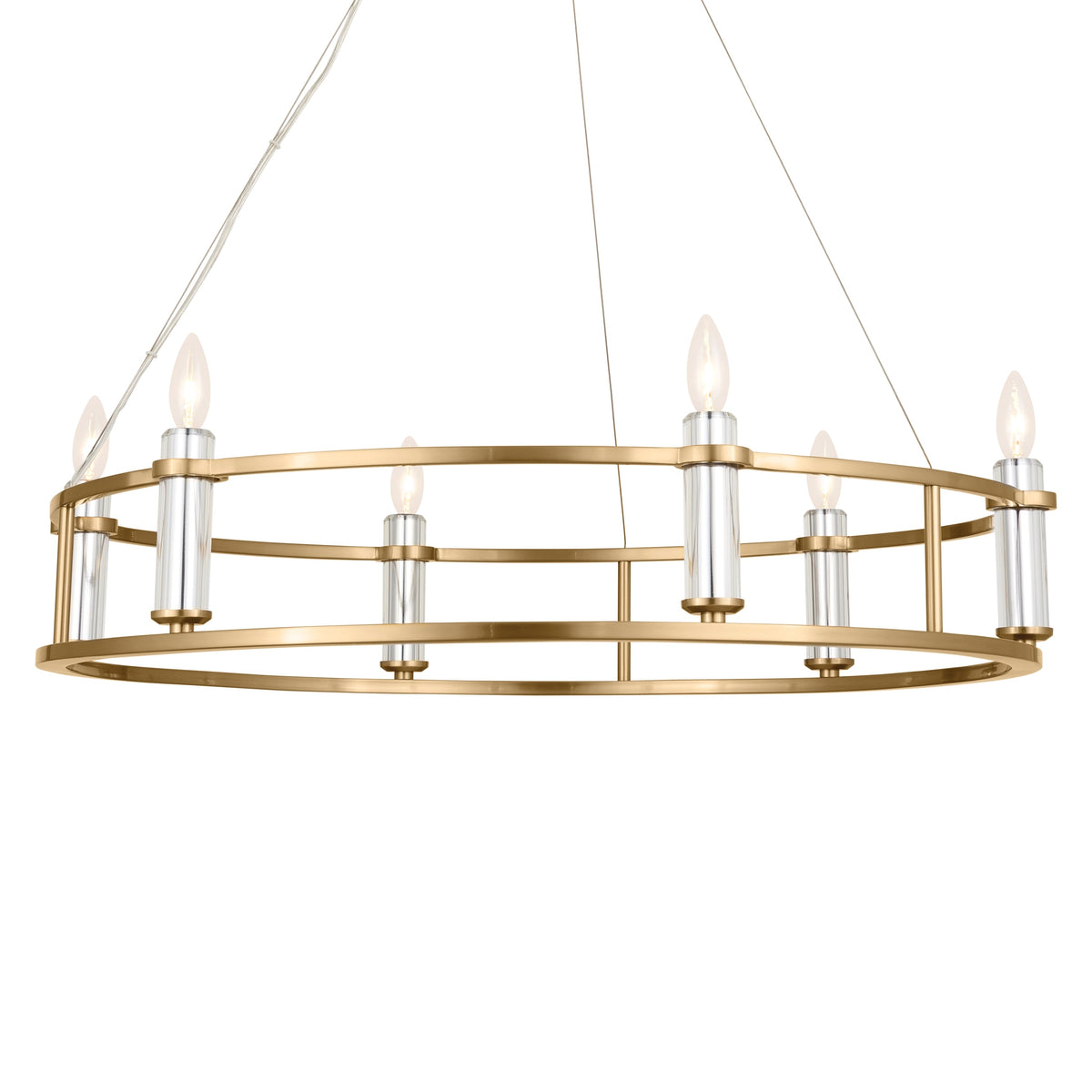 Kichler Rosalind 6-Light Brushed Traditional Chandelier