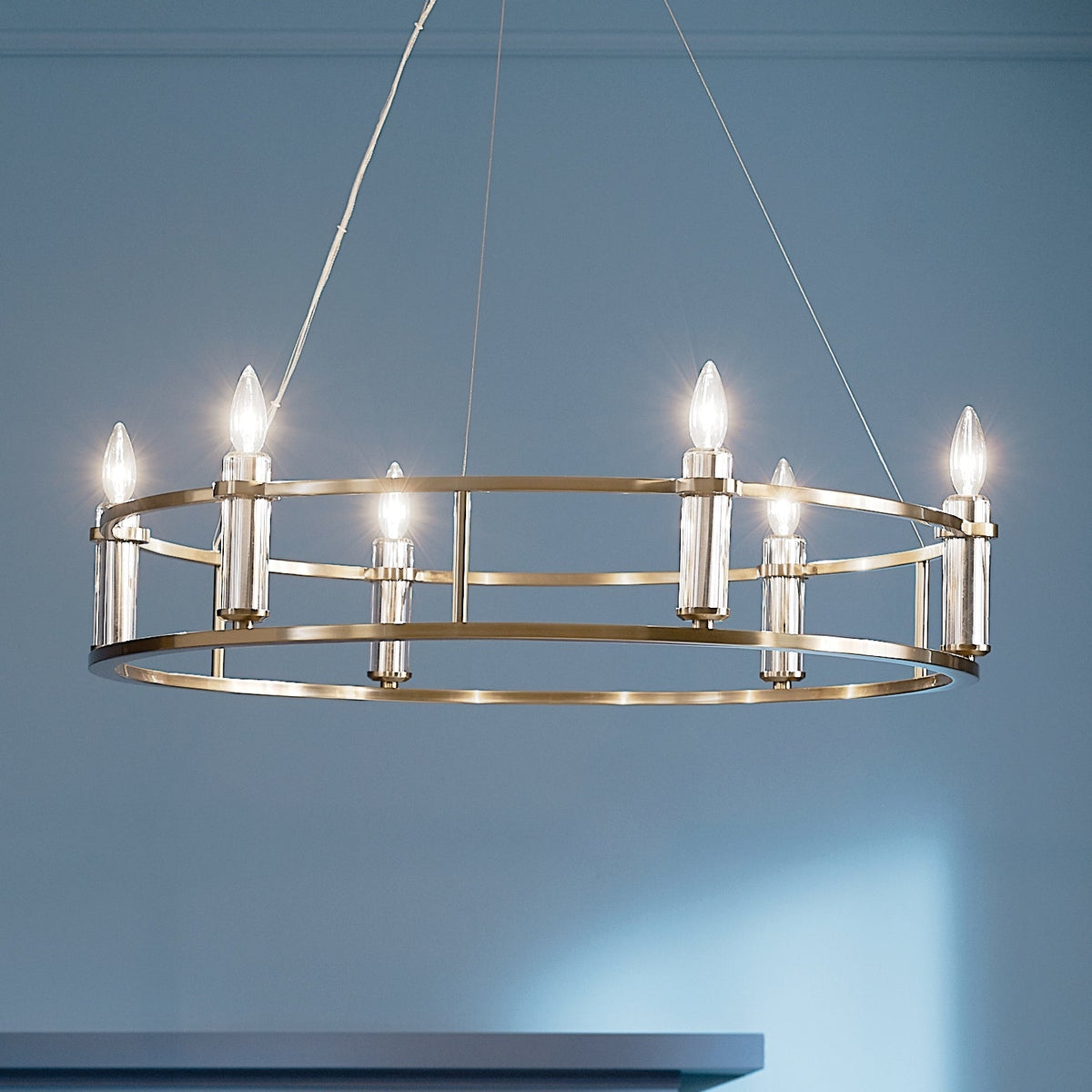 Kichler Rosalind 6-Light Brushed Traditional Chandelier