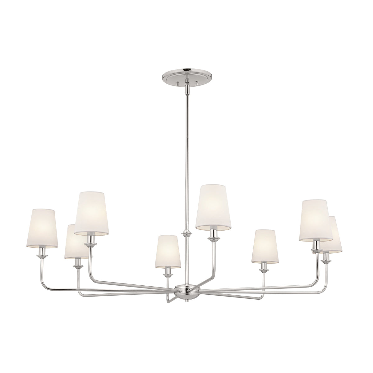 Kichler Pallas 8-Light Brushed Nickel Traditional Chandelier