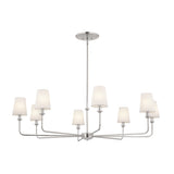 Kichler Pallas 8-Light Brushed Nickel Traditional Chandelier