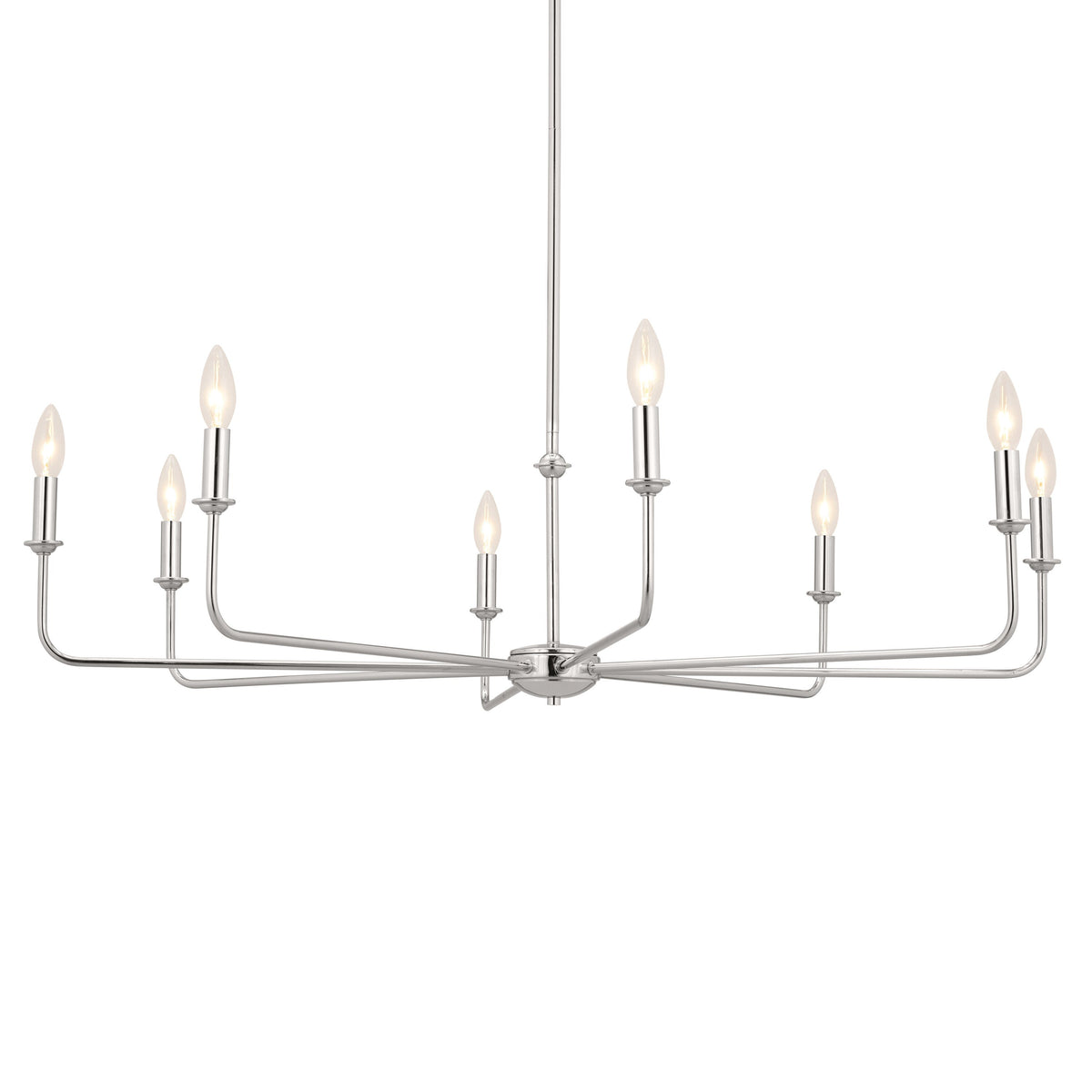 Kichler Pallas 8-Light Brushed Nickel Traditional Chandelier