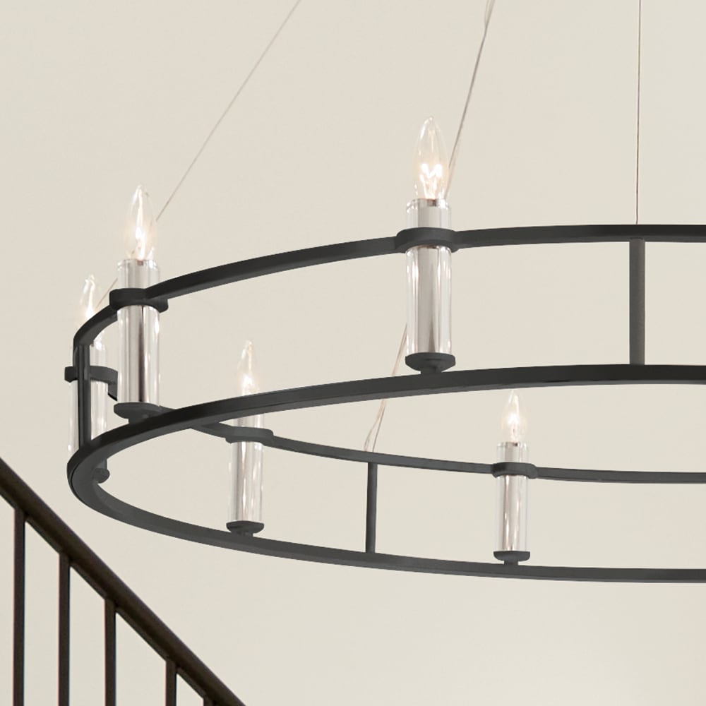 Kichler Rosalind 10-Light Black Traditional Chandelier