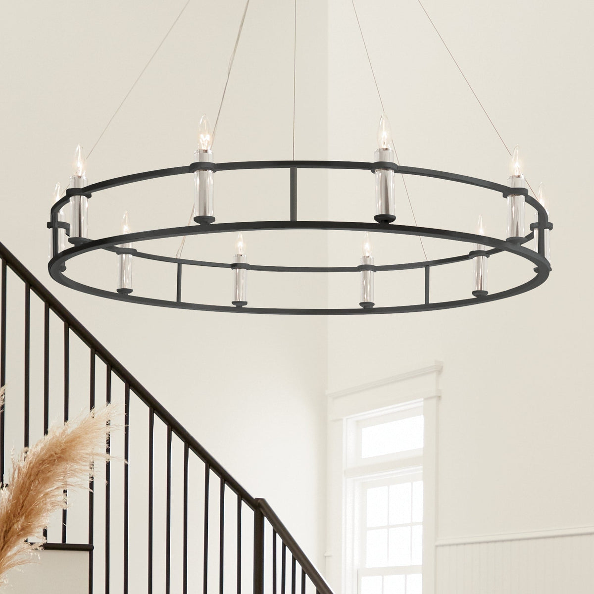 Kichler Rosalind 10-Light Black Traditional Chandelier
