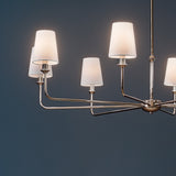 Kichler Pallas 8-Light Brushed Nickel Traditional Chandelier