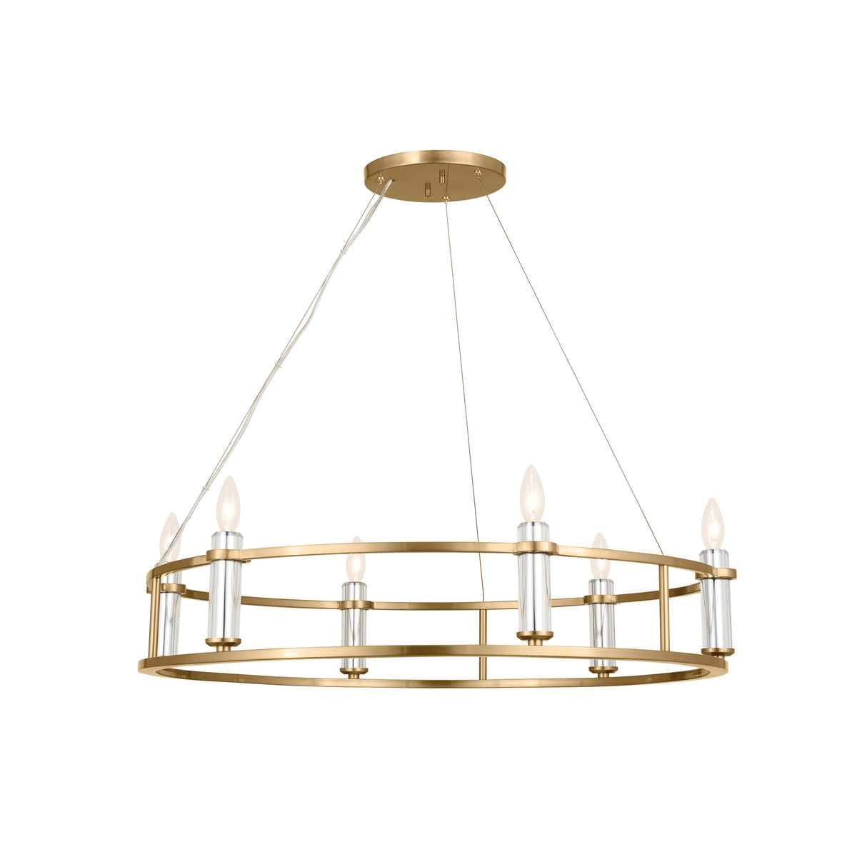 Kichler Rosalind 6-Light Brushed Traditional Chandelier