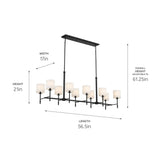 Kichler Ali 10-Light Black Traditional Chandelier