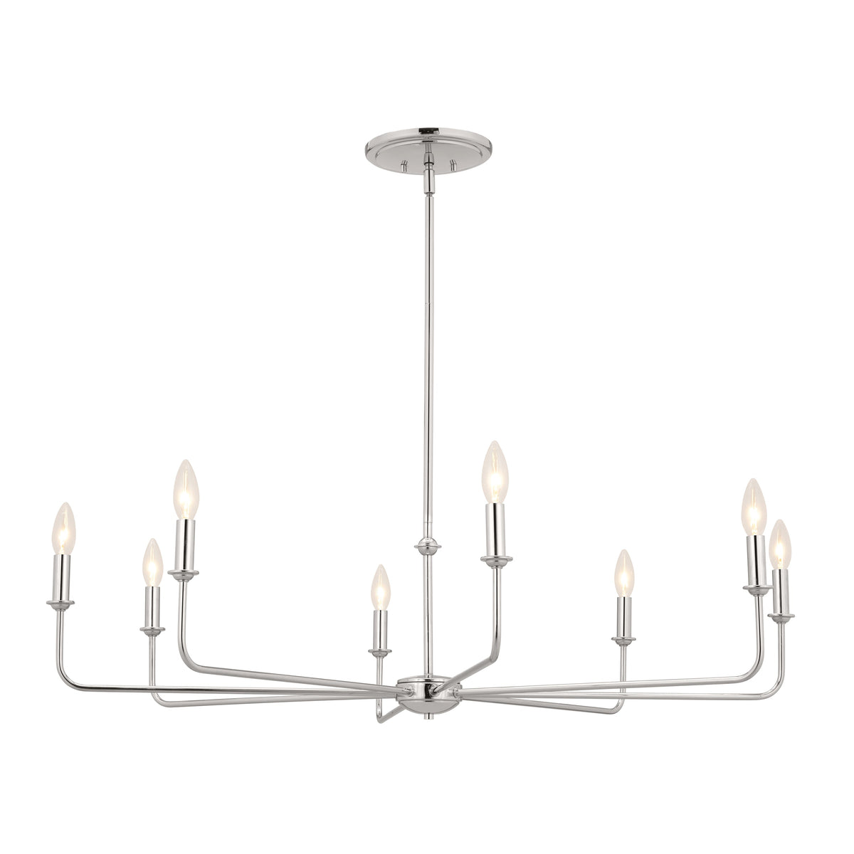 Kichler Pallas 8-Light Brushed Nickel Traditional Chandelier