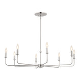 Kichler Pallas 8-Light Brushed Nickel Traditional Chandelier