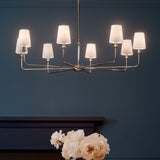 Kichler Pallas 8-Light Brushed Nickel Traditional Chandelier
