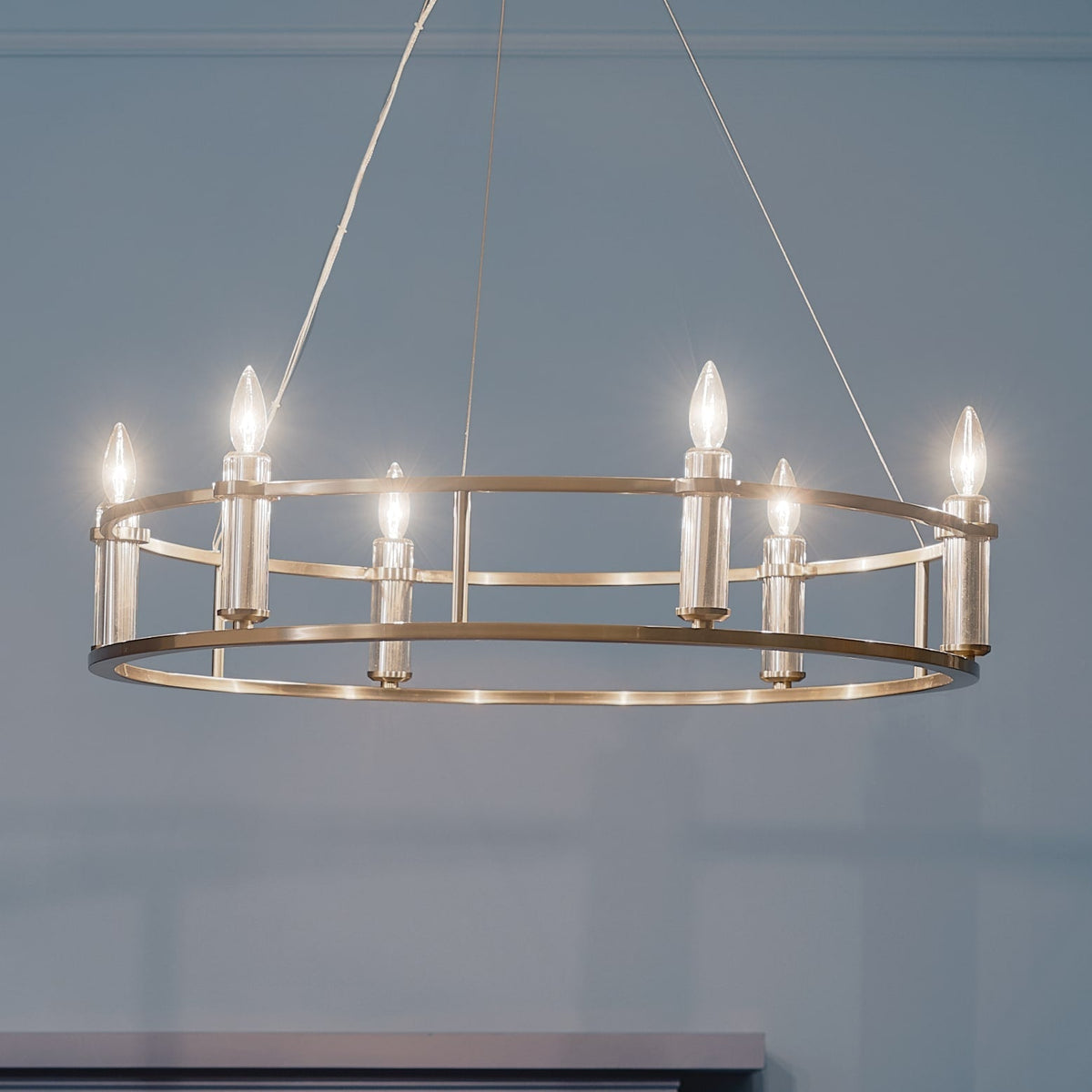 Kichler Rosalind 6-Light Brushed Traditional Chandelier