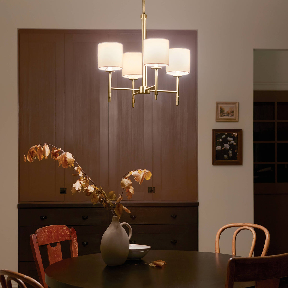 Kichler Ali 4-Light Brushed Traditional Chandelier