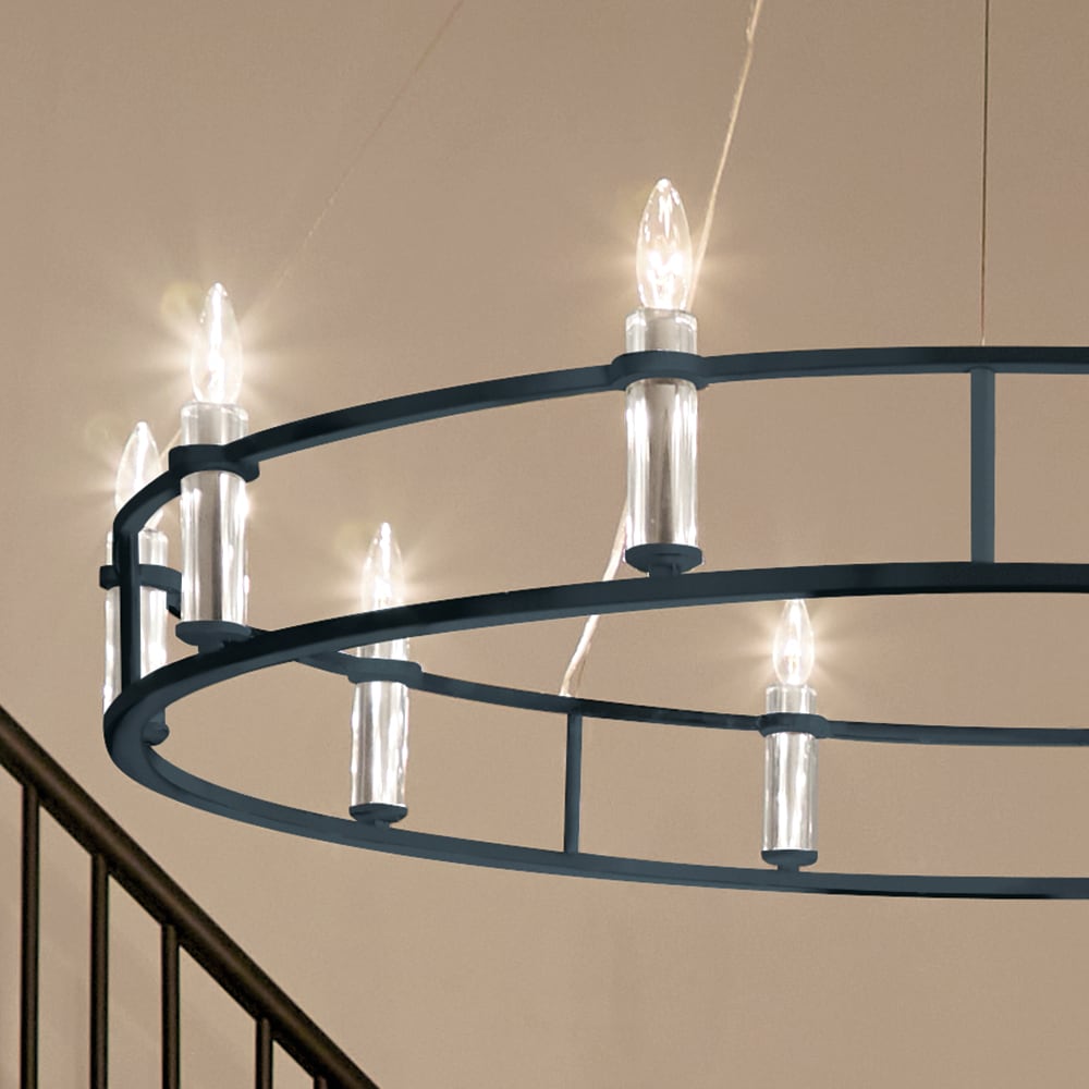 Kichler Rosalind 10-Light Black Traditional Chandelier