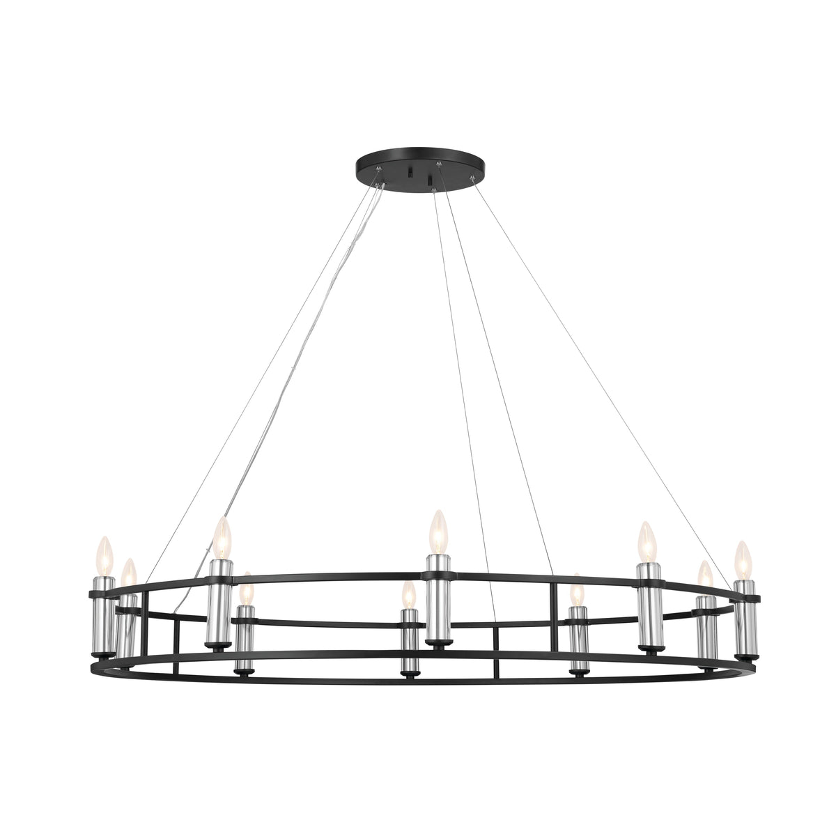 Kichler Rosalind 10-Light Black Traditional Chandelier