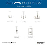 Progress Lighting Kellwyn 5-Light Brushed Nickel Traditional Chandelier