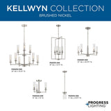 Progress Lighting Kellwyn 5-Light Brushed Nickel Traditional Chandelier