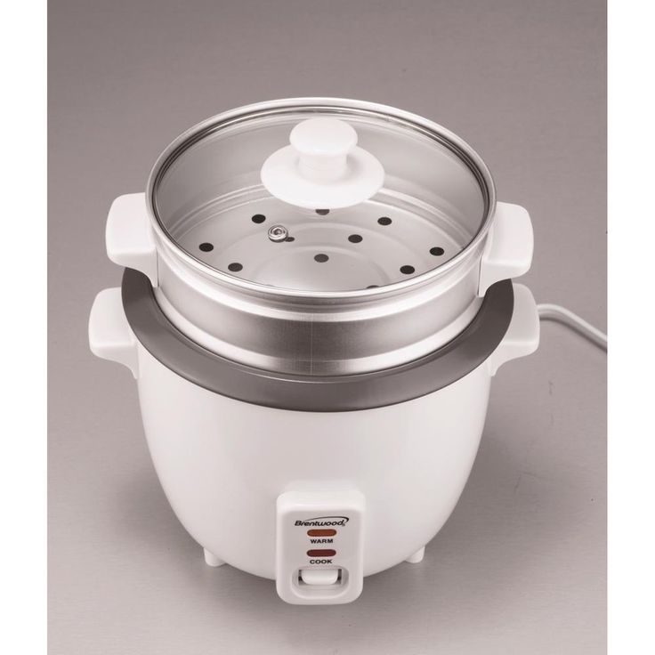 5-Cup White Rice Cooker with Food Steamer