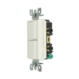 Decora 15 Amp 120-Volt 3-Way Combination Rocker Switch, White - Super Arbor