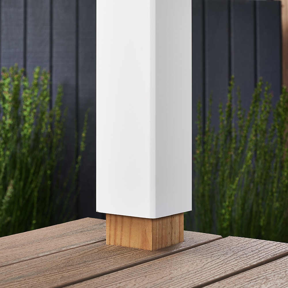 Trex 4.45-in x 4.45-in x 9-ft Composite Deck Post Sleeve