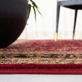 Safavieh Lyndhurst Hamadan 6 x 9 Red/Black Indoor Floral/Botanical Oriental Area Rug
