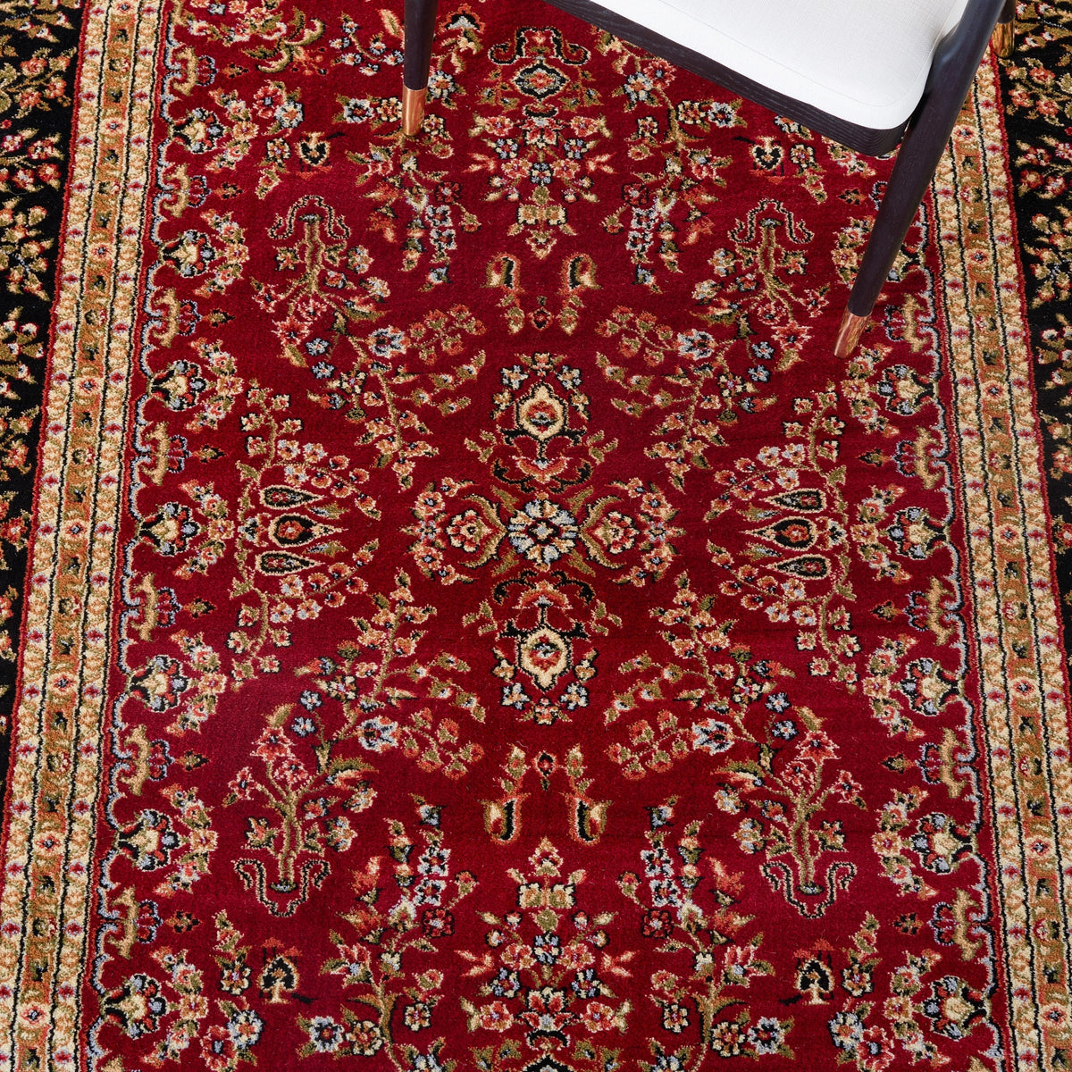Safavieh Lyndhurst Hamadan 6 x 9 Red/Black Indoor Floral/Botanical Oriental Area Rug