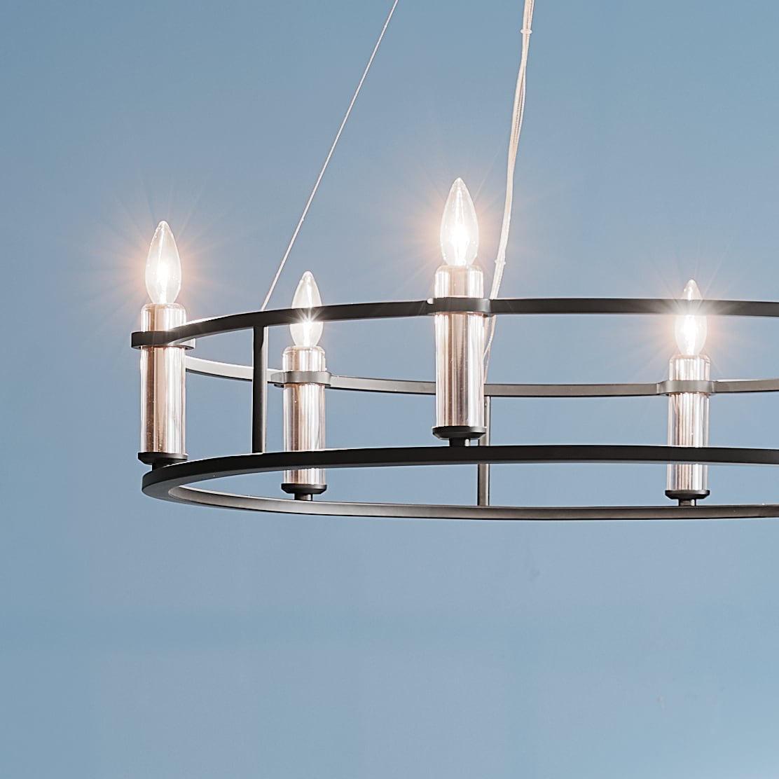 Kichler Rosalind 6-Light Black Traditional Chandelier