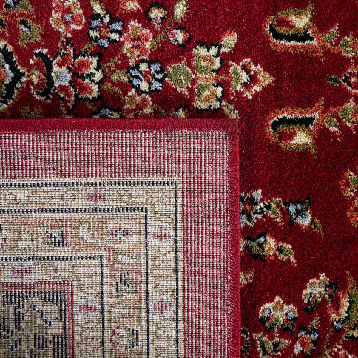 Safavieh Lyndhurst Hamadan 6 x 9 Red/Black Indoor Floral/Botanical Oriental Area Rug