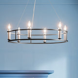 Kichler Rosalind 6-Light Black Traditional Chandelier