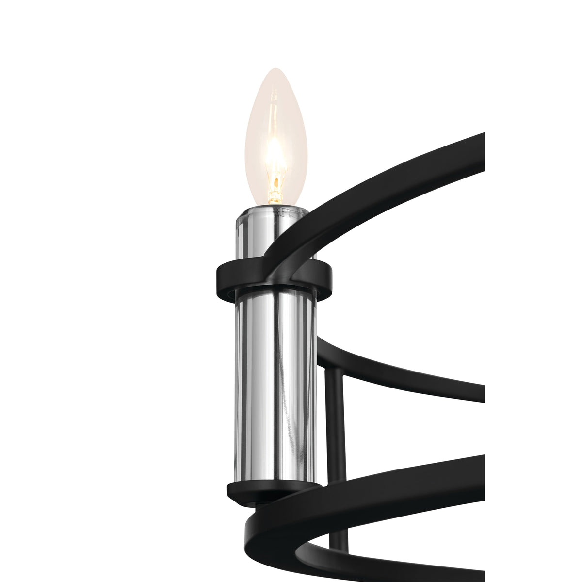 Kichler Rosalind 6-Light Black Traditional Chandelier