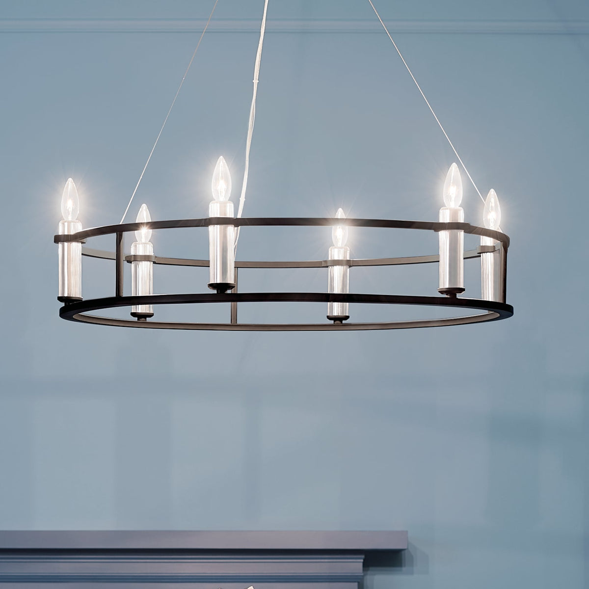 Kichler Rosalind 6-Light Black Traditional Chandelier