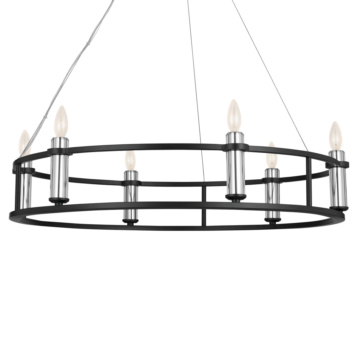 Kichler Rosalind 6-Light Black Traditional Chandelier