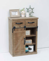 Parisloft Rustic Brown Country Wood Media Cabinet