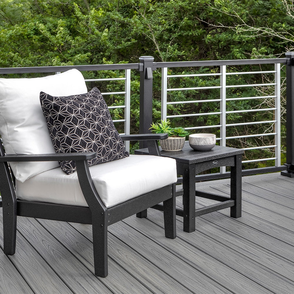 Trex Signature Railing 2.5-in x 2.5-in x 3-1/4-ft Charcoal Black Aluminum Deck Post