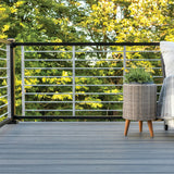 Trex Signature Railing 2.5-in x 2.5-in x 3-1/4-ft Charcoal Black Aluminum Deck Post