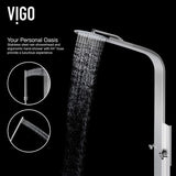 Mateo 59.5 in. 6-Jet High Pressure Shower Panel System with Rainhead Fixed Handheld Dual Shower in Stainless Steel