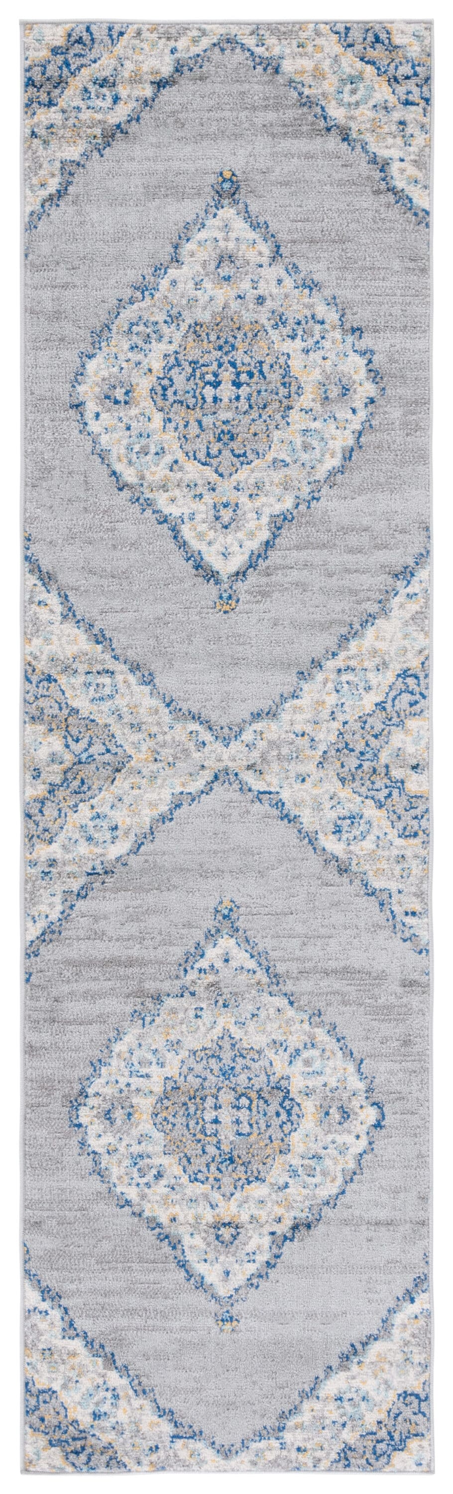 Safavieh Madison Suzian 2 x 8 Runner Rug, Light Gray/Blue, Indoor Floral/Botanical Oriental (Polypropylene)