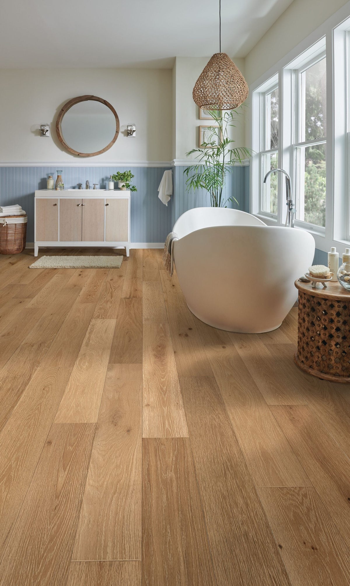 Bruce (Sample) Forest Rain Serene Neutral White Oak Engineered Wirebrushed Hardwood Flooring