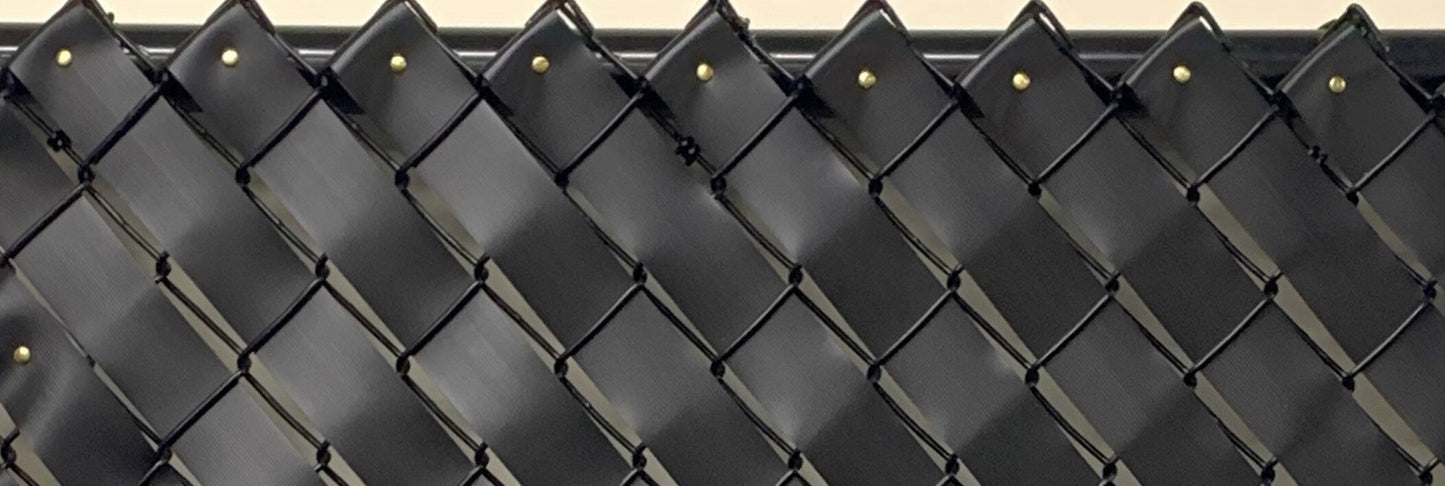 Pexco 1-3/8-in W Black Ldpe Chain Link Fence Slat
