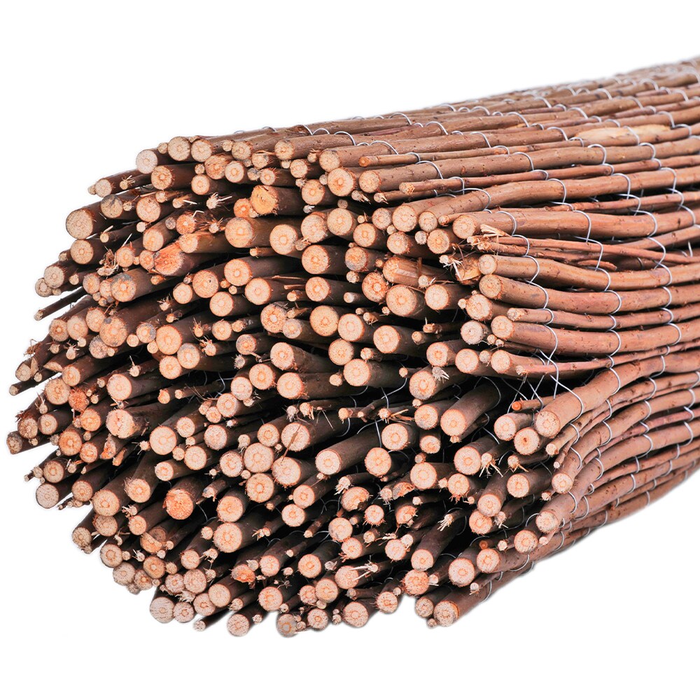 Backyard X-Scapes 16-ft x 6-ft 0.75-Gauge Brown Wood Bamboo Fencing Rolled Fencing