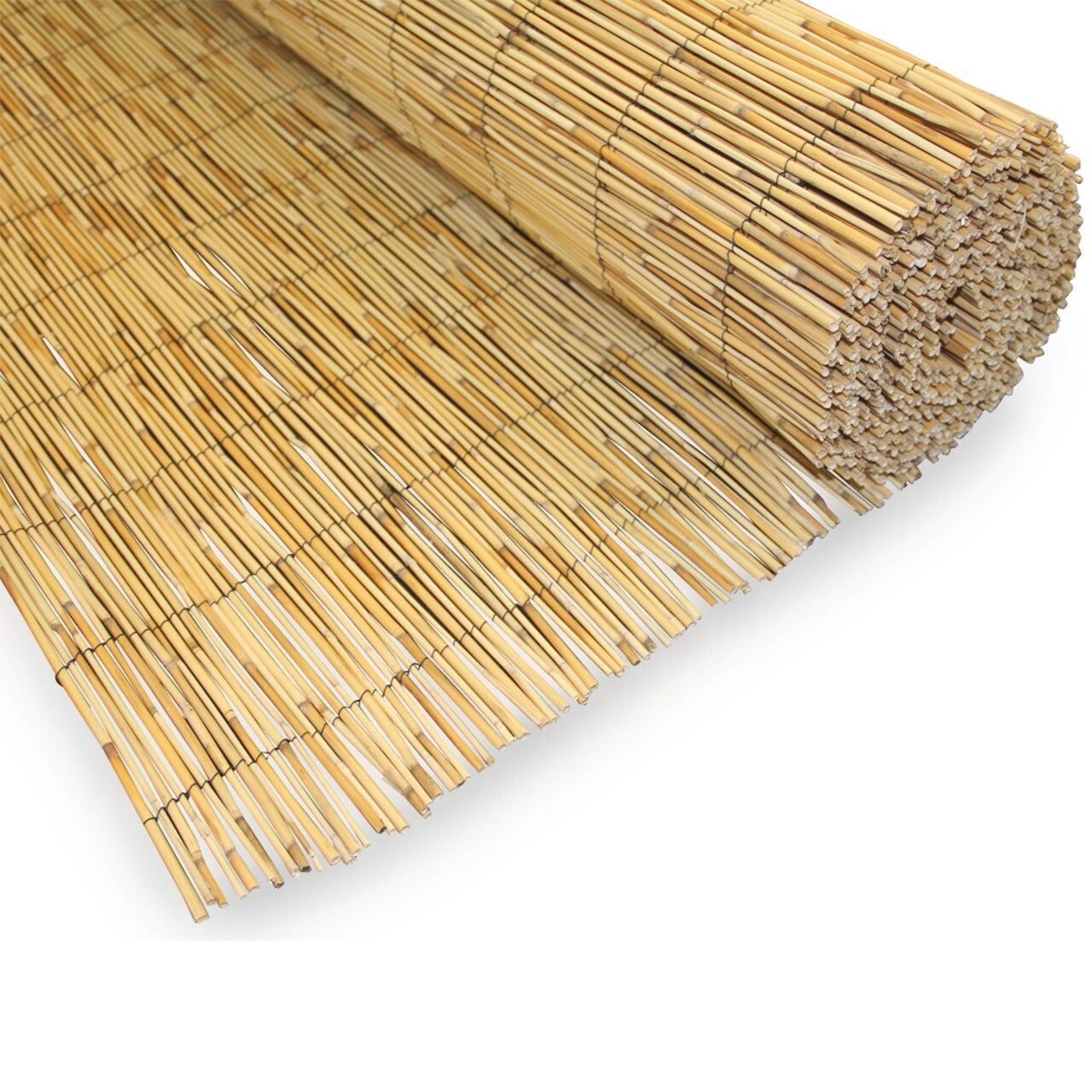Backyard X-Scapes 4-ft x 8-ft Bamboo No Dig Fence Panel