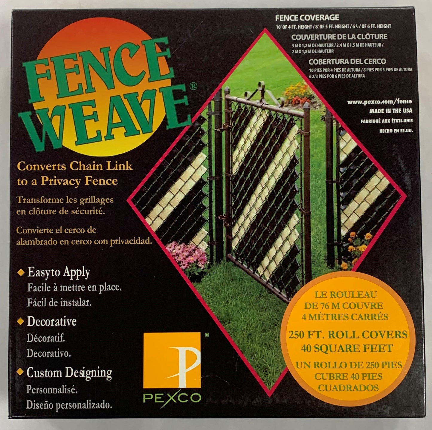 Pexco 2-in H x 250-ft W Royal Blue Ldpe Weave Chain Link Fence Slat