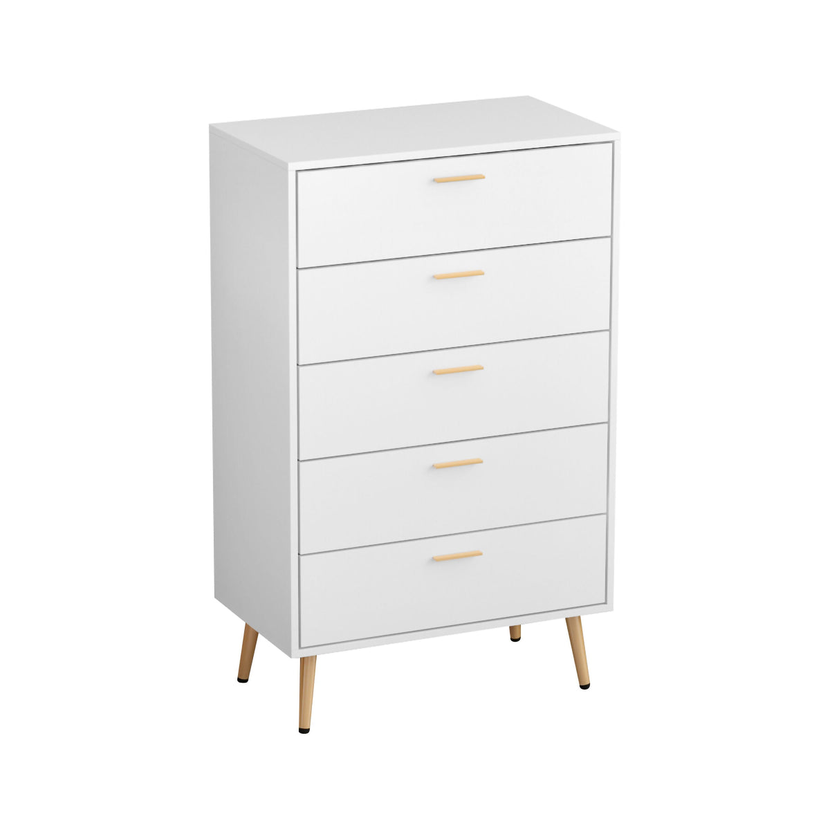 FUFU&GAGA 5-drawer chest White 5-Drawer Accent Chest