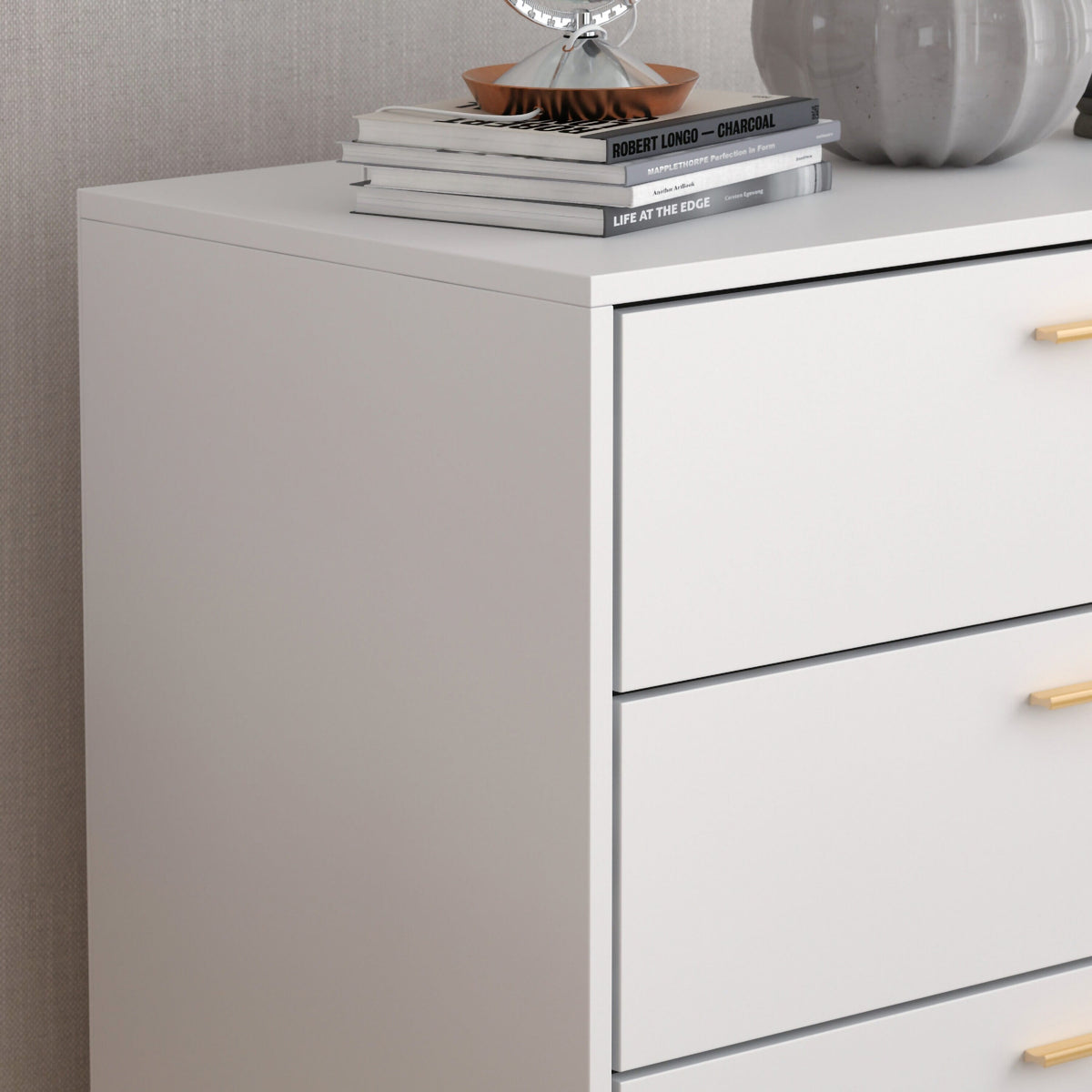 FUFU&GAGA 5-drawer chest White 5-Drawer Accent Chest