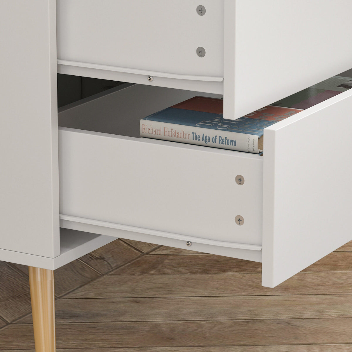 FUFU&GAGA 5-drawer chest White 5-Drawer Accent Chest