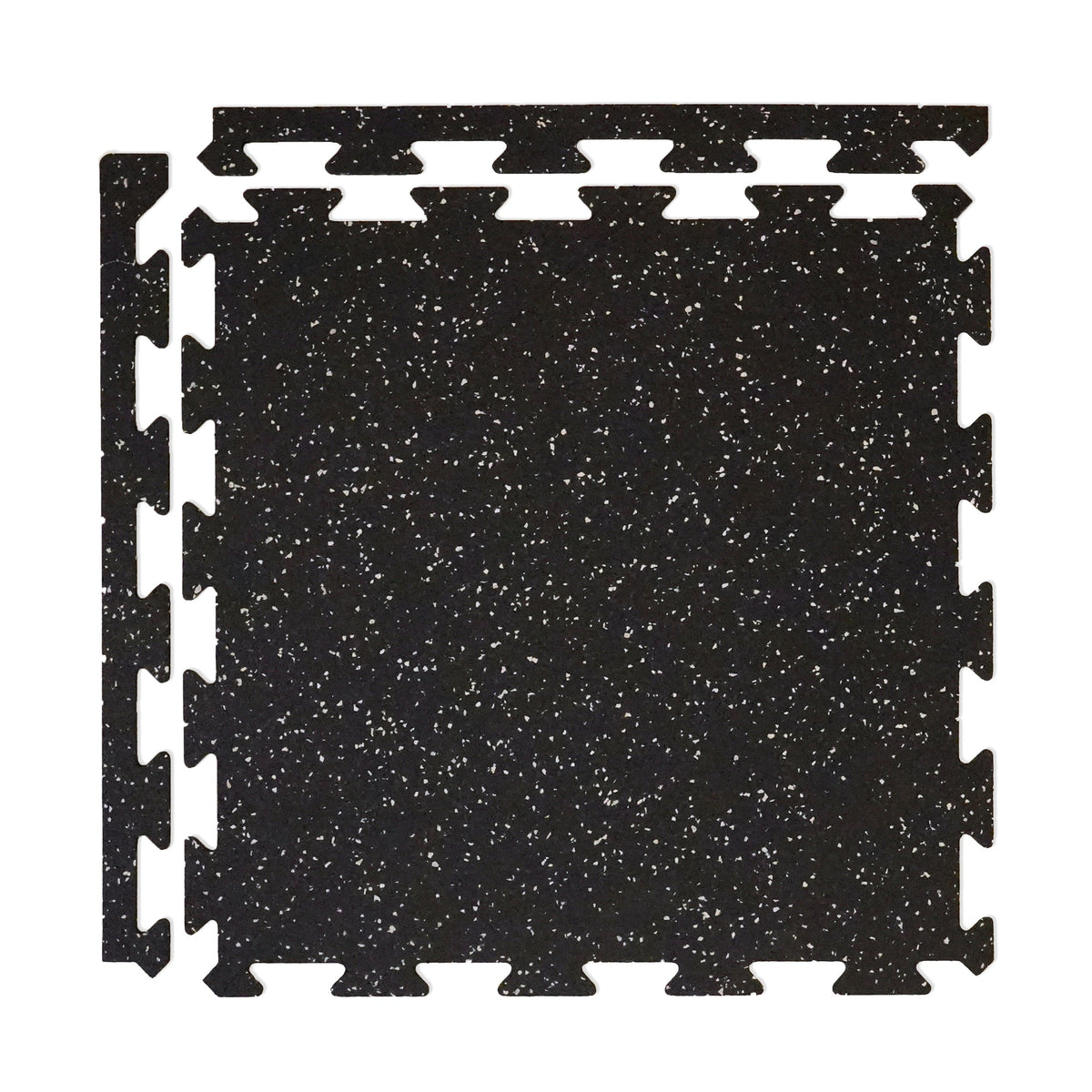 Courage GymFloor 24-in W x 24-in L x 0.315-in T Interlocking Rubber Gym Floor Tile (25.7-sq ft) (6-Pack)