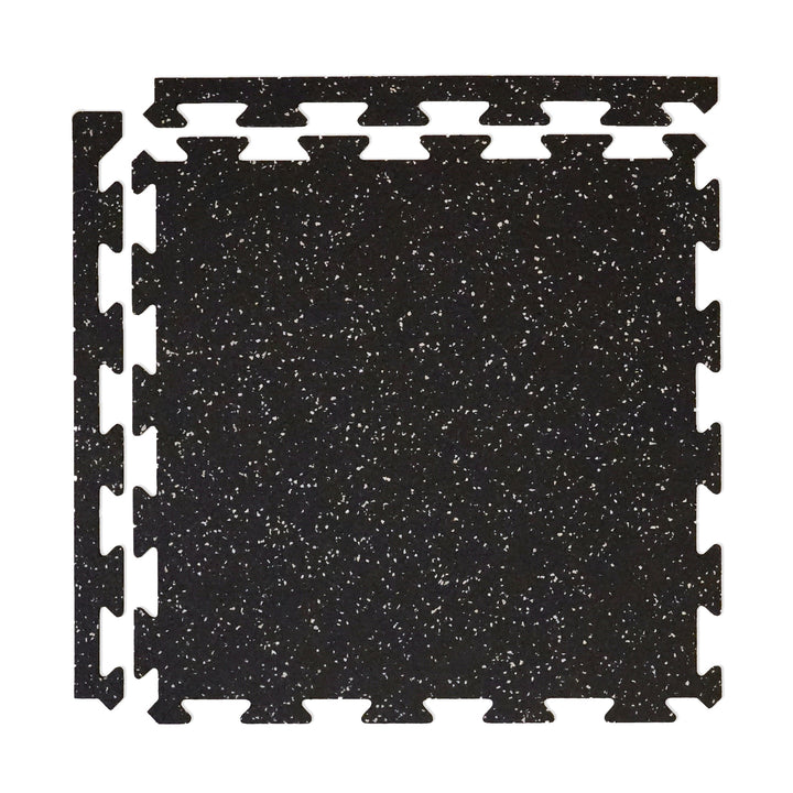 Courage GymFloor 24-in W x 24-in L x 0.236-in T Interlocking Rubber Gym Floor Tile (34-sq ft) (8-Pack)