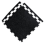 Courage GymFloor 24-in W x 24-in L x 0.315-in T Interlocking Rubber Gym Floor Tile (25.7-sq ft) (6-Pack)
