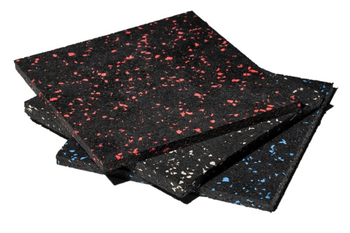 Courage GymFloor 24-in W x 24-in L x 0.236-in T Interlocking Rubber Gym Floor Tile (34-sq ft) (8-Pack)