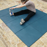 Rubber-Cal 0.75-in T Interlocking Rubber Gym Floor Tile (56-sq ft)