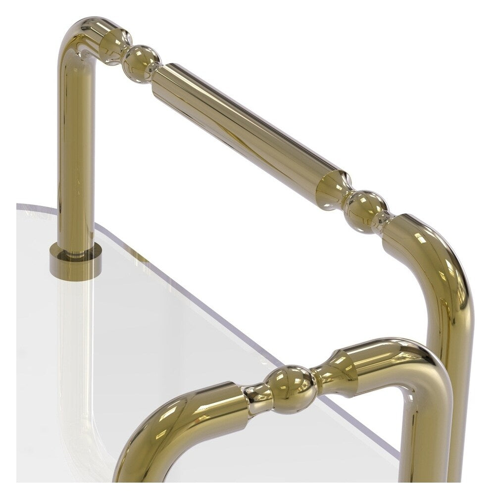 Allied Brass Unlacquered Brass Freestanding Towel Rack