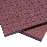 Rubber-Cal 20-in W x 20-in L x 1-in T Interlocking Rubber Gym Floor Tile (32-sq ft) (12-Pack)